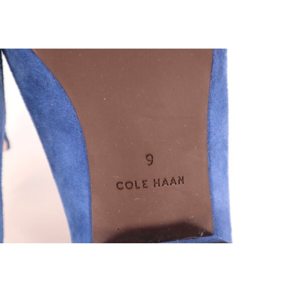 Cole Haan Women's Blue Suede‎ Pointed-Toe Mules Size 9 - Picture 8 of 10